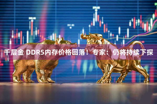 千层金 DDR5内存价格回落！专家：仍将持续下探